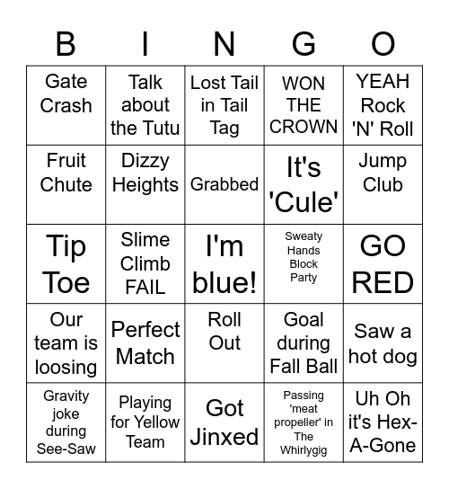SINN & CYUNI'S FALL GUYS BINGO Card