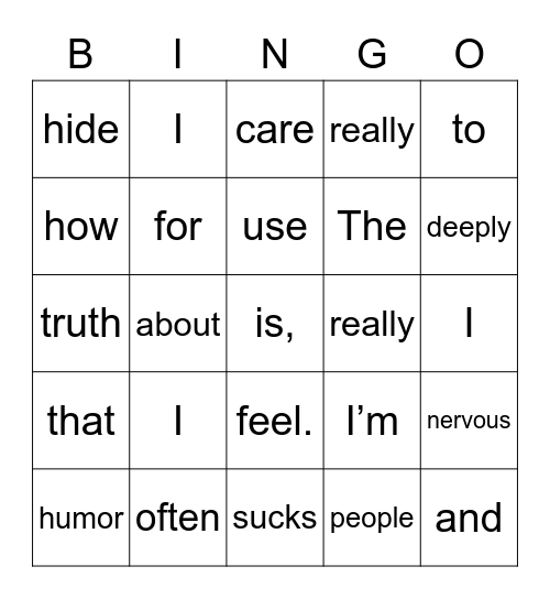 Impending Doom BINGO Card
