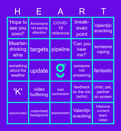 Heartbeat Bingo! Bingo Card