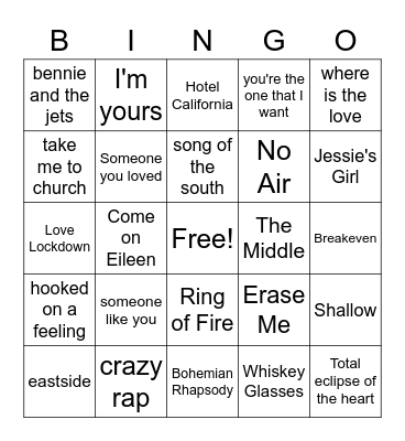 Mixed Bingo Card