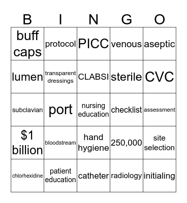 NPSG BINGO Card