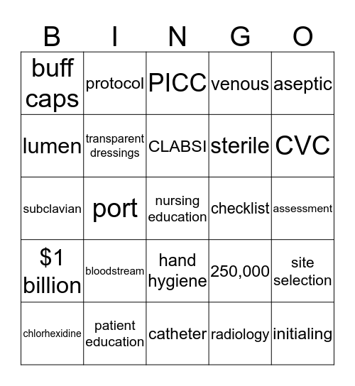 NPSG BINGO Card