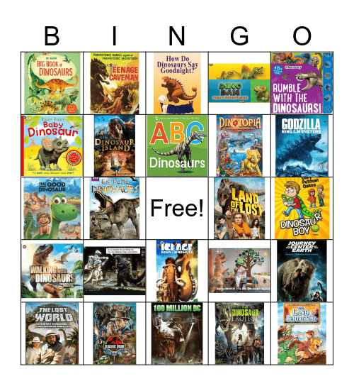 Dinosaur Bingo Card