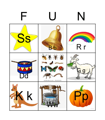 I  KNOW MY ABC's Bingo Card