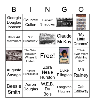 Black Arts retreat Bingo Card