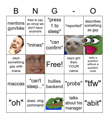 BNG-O Bingo Card