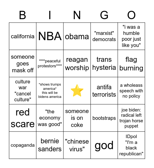 RNC Day 4 BINGO Card