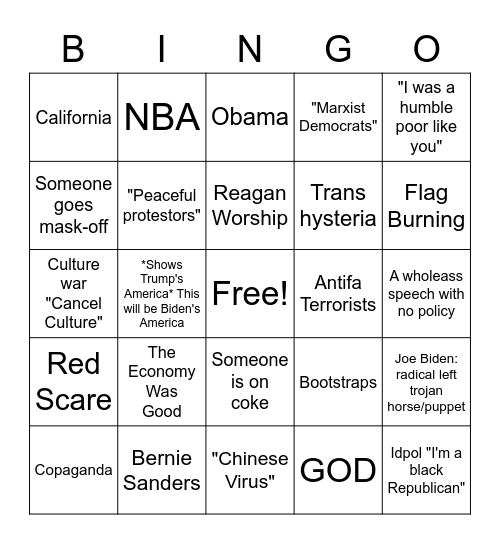 RNC Day 4 Bingo Card