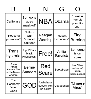 RNC Day 4 Bingo Card