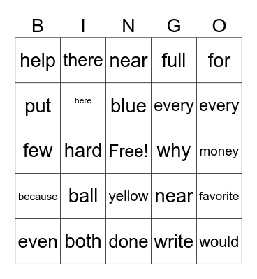Unit 1 Week 1 Bingo Card