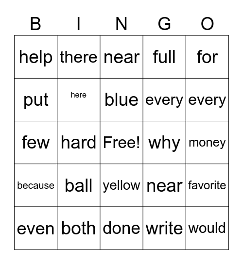 Unit 1 Week 1 Bingo Card