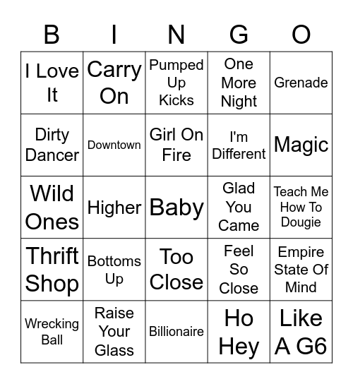 Ultimate 2010's Vol.1 Bingo Card