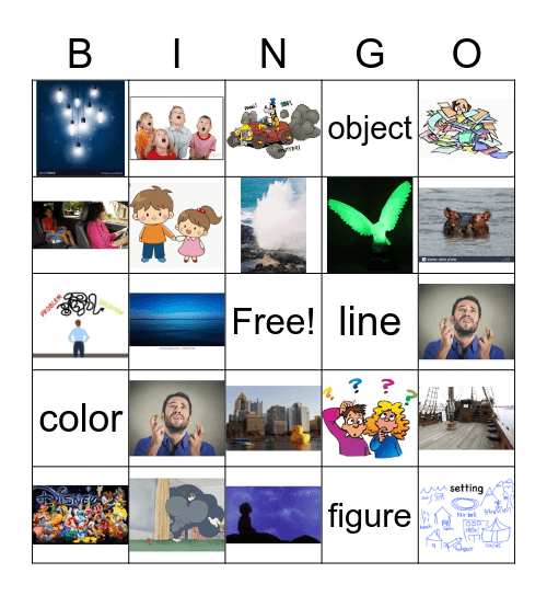 Module 1 The Sea Vocabulary Bingo Card