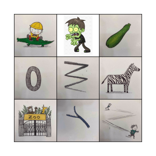 z Bingo Card