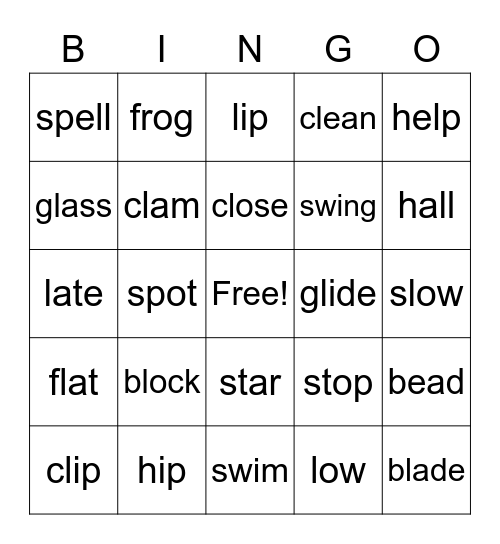 Review Bingo Card