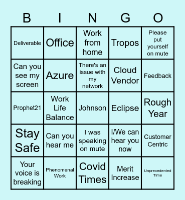 Epicor Bingo Card