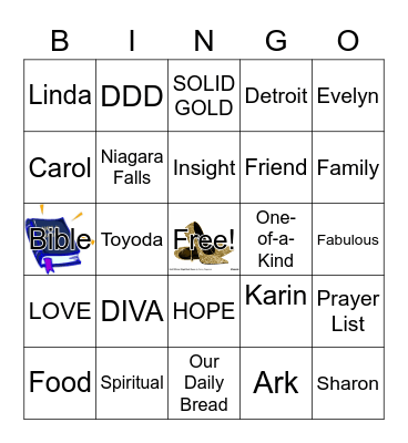 DETROIT DEVOTIONAL DIVAS Bingo Card
