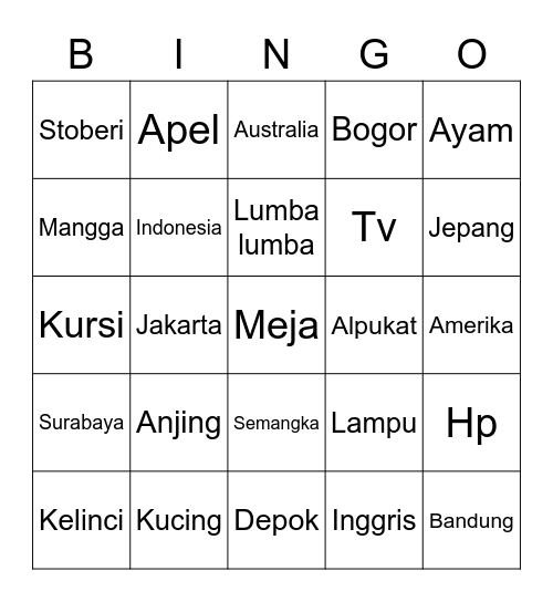 Mayu's Board Bingo Card
