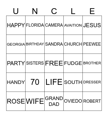 Bingo Card