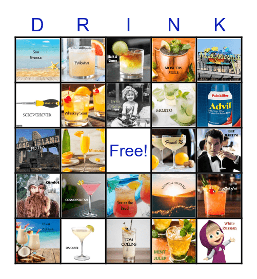 Mikey s 30th Birthday Drink Challenge Bingo Card