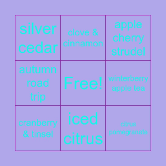 Vicky W Bingo Card