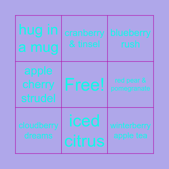 Claire n Bingo Card