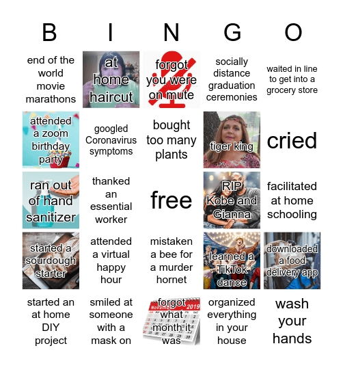 2020 EDITION Bingo Card