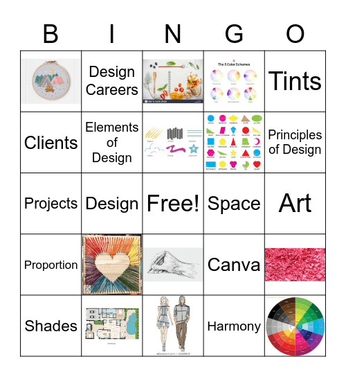 Design Concepts Bingo Card