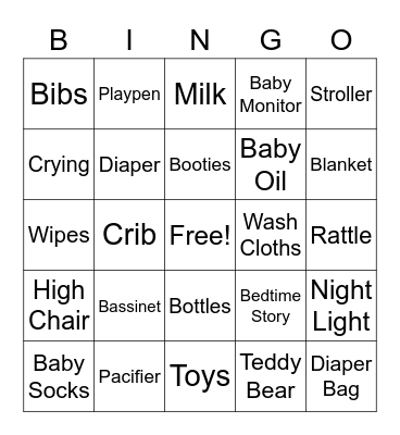 BABY DHILLON BINGO Card