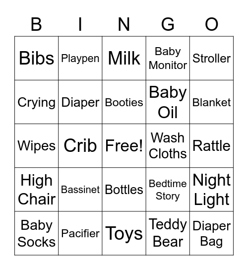 BABY DHILLON BINGO Card