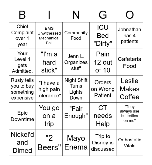 Katheryn R Bingo Card
