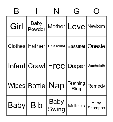 Betts Bingo Card