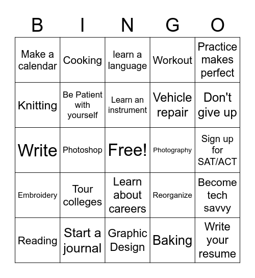 Intellectual Quarantine Bingo Card