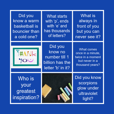 Happy Teachers' Day! Bingo Card