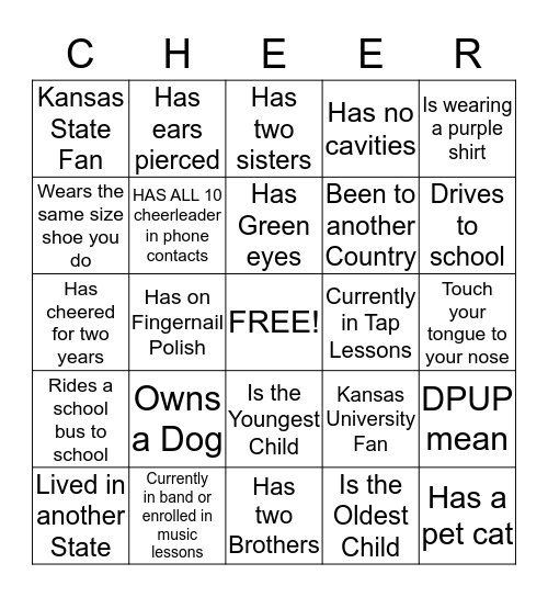 BINGO Card