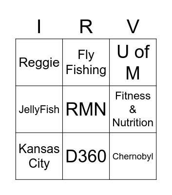 Dad Bingo Card