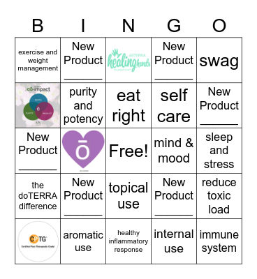 PURSUE 2020 Bingo Card