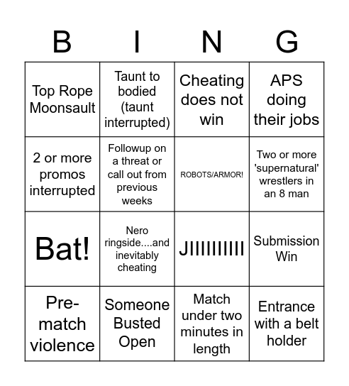 MNW Flashbang Card #2 Bingo Card