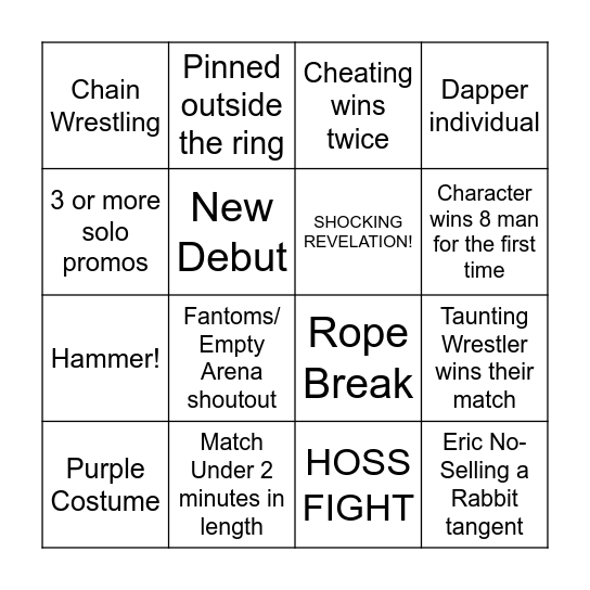 MNW Flashbang Card #3 Bingo Card
