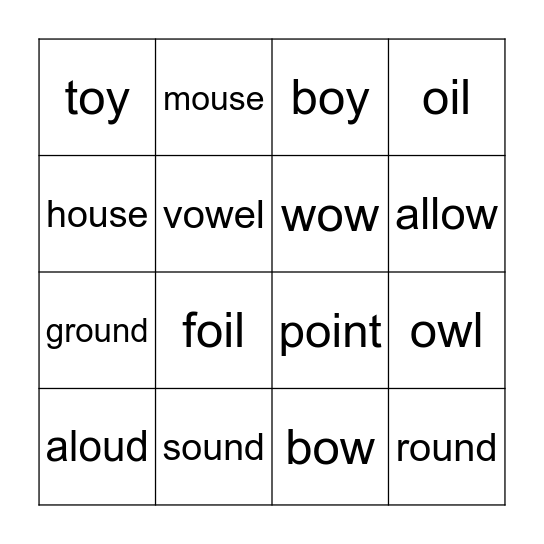 Bingo Card