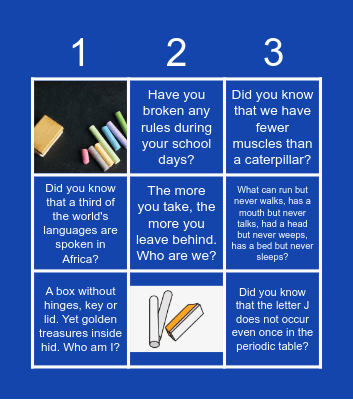 Happy Teachers' Day Bingo Card