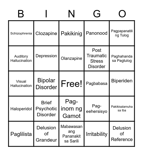 BINGO Card