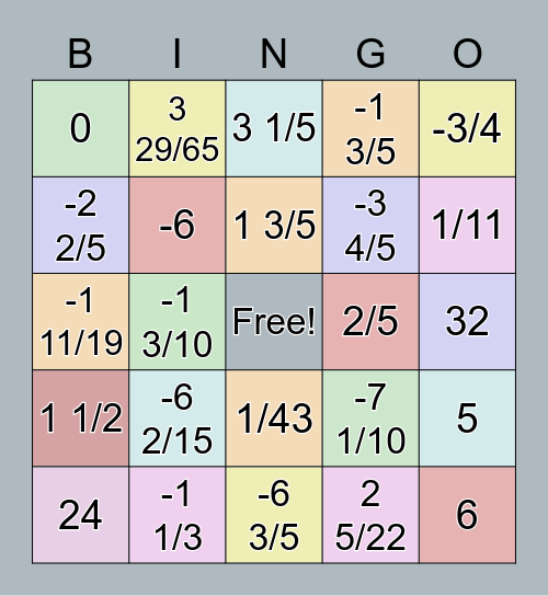 Disco Flower Bingo Card