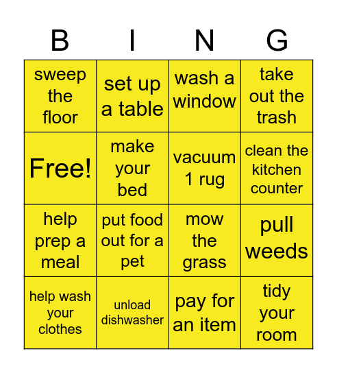 Learning 4 Life Functional Life Skills BINGo Card