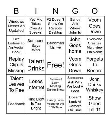 VMA's 2020 bingo "Covid Edition" Bingo Card
