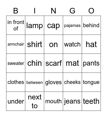 P3 Review Bingo for Monday :) Bingo Card