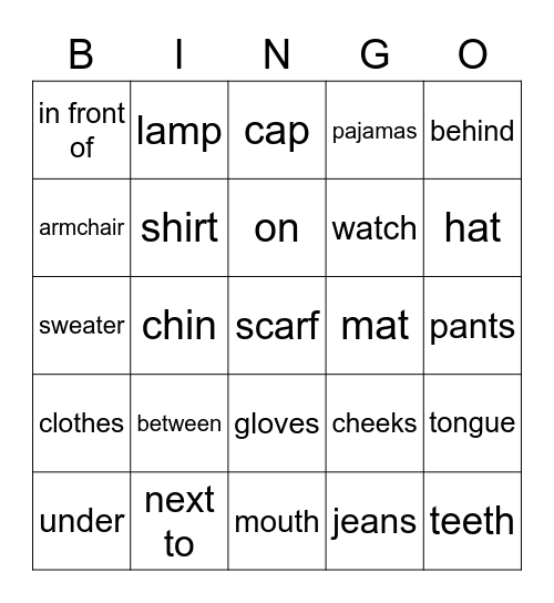 P3 Review Bingo for Monday :) Bingo Card