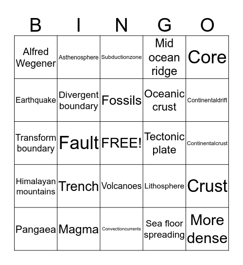 BINGO Card