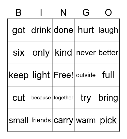 Bingo Card