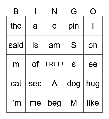 Bingo Card